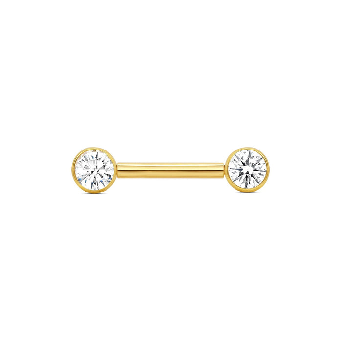 Classic Bezel Straight Barbell
