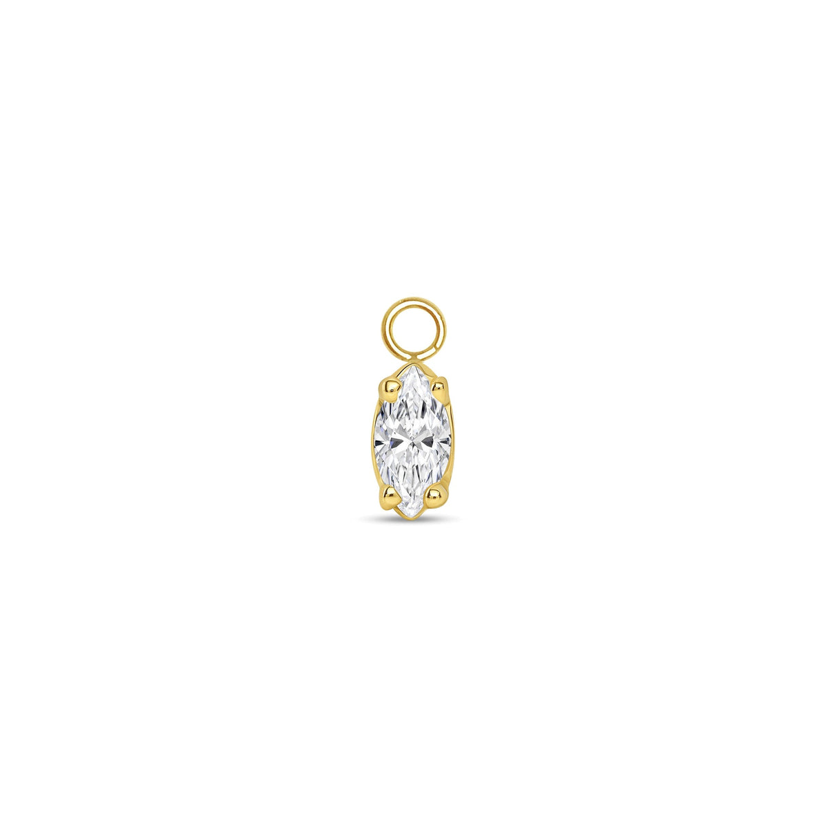 Ornament Marquise Prong Charm