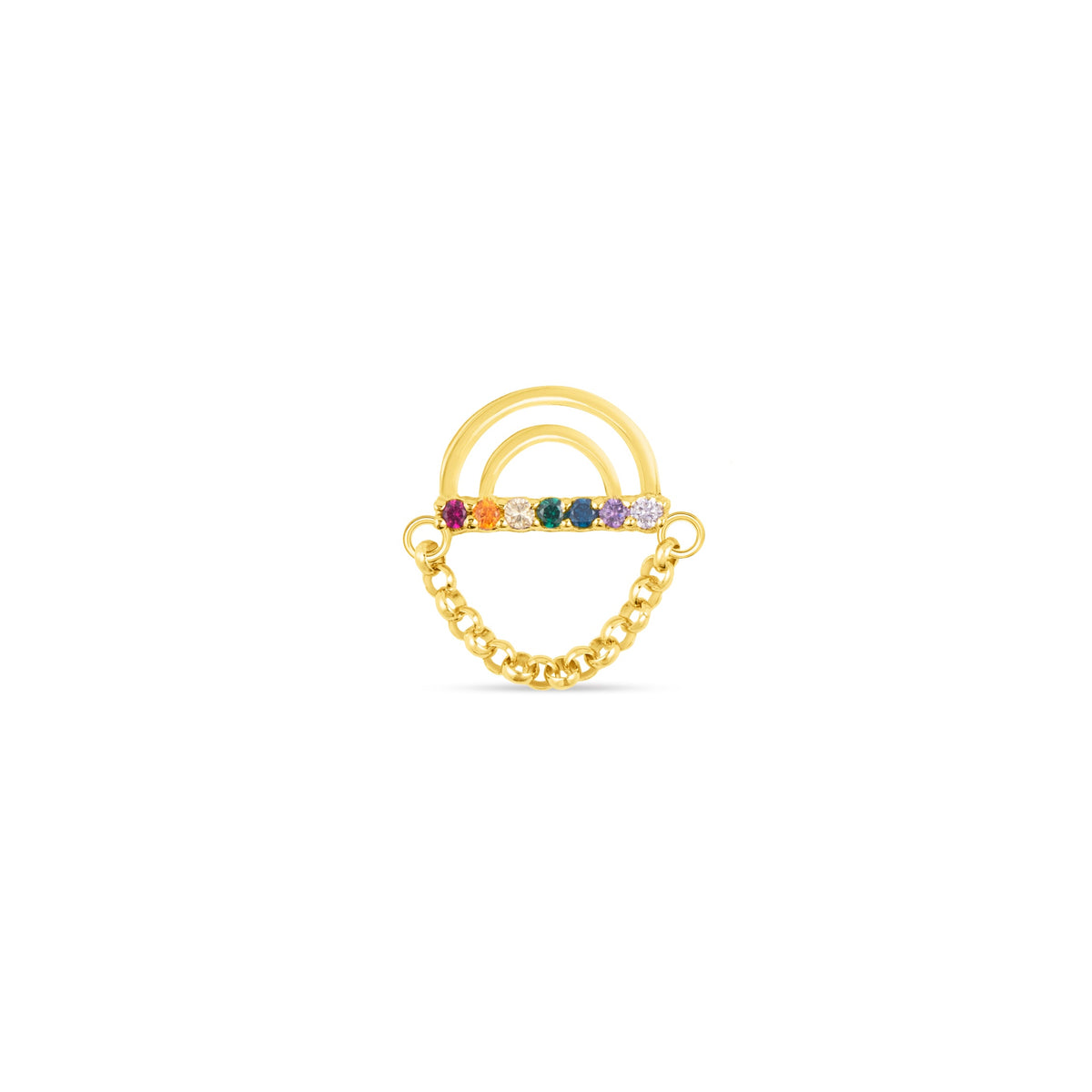 Rainbow with Rolo Chain