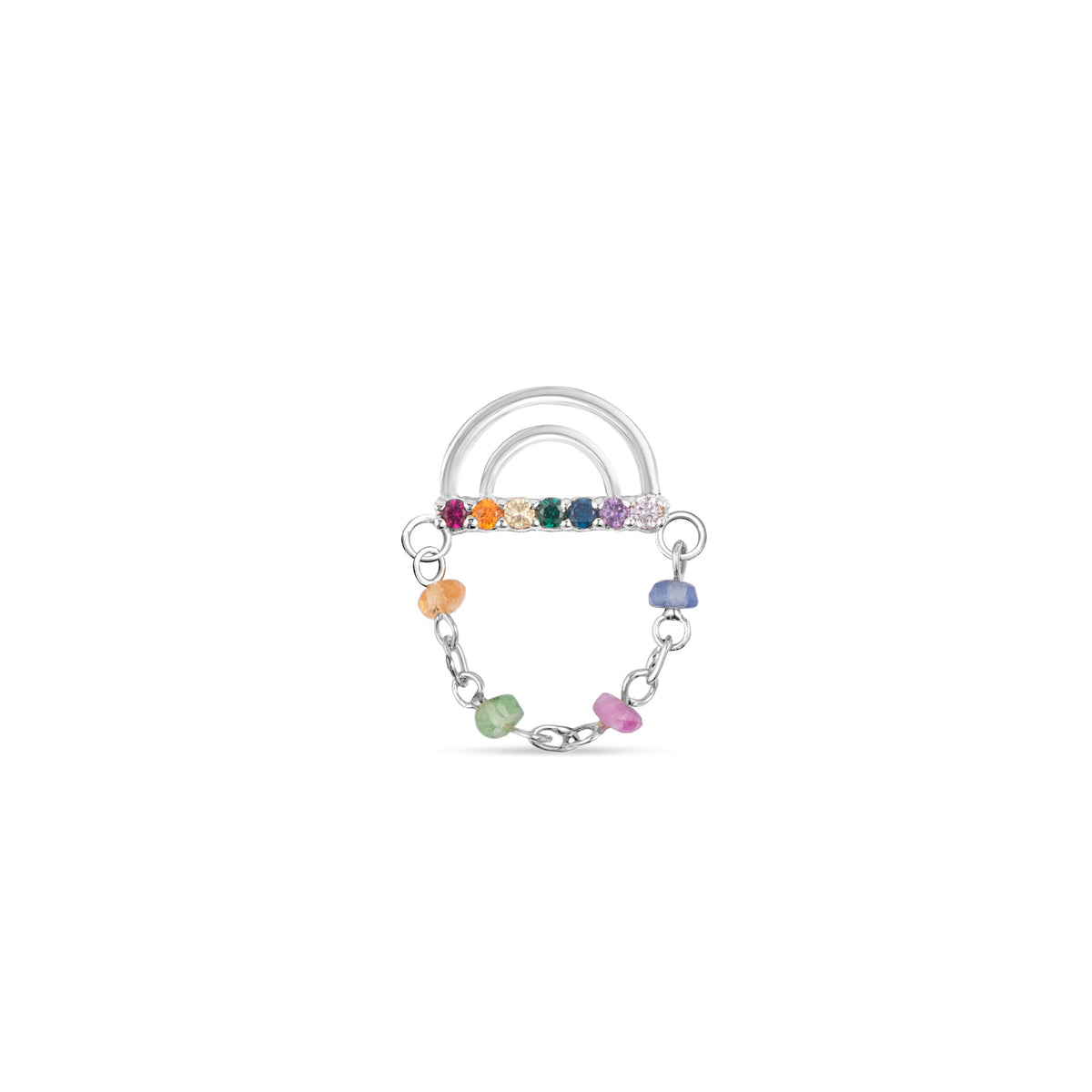 Rainbow with Sapphire Chain