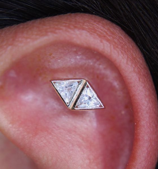 Double Triangle Bezel End