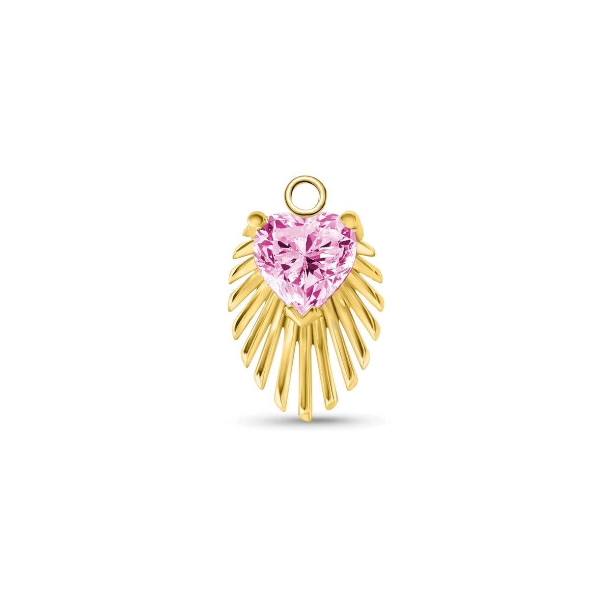 Heart Light Beam Charm