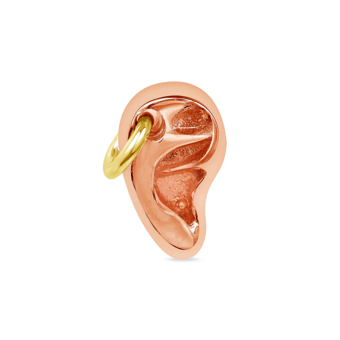 Mixed Metals Pierced Ear End