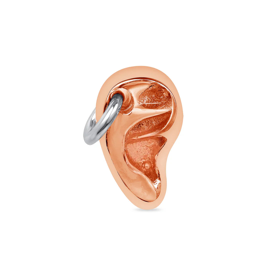 Mixed Metals Pierced Ear End