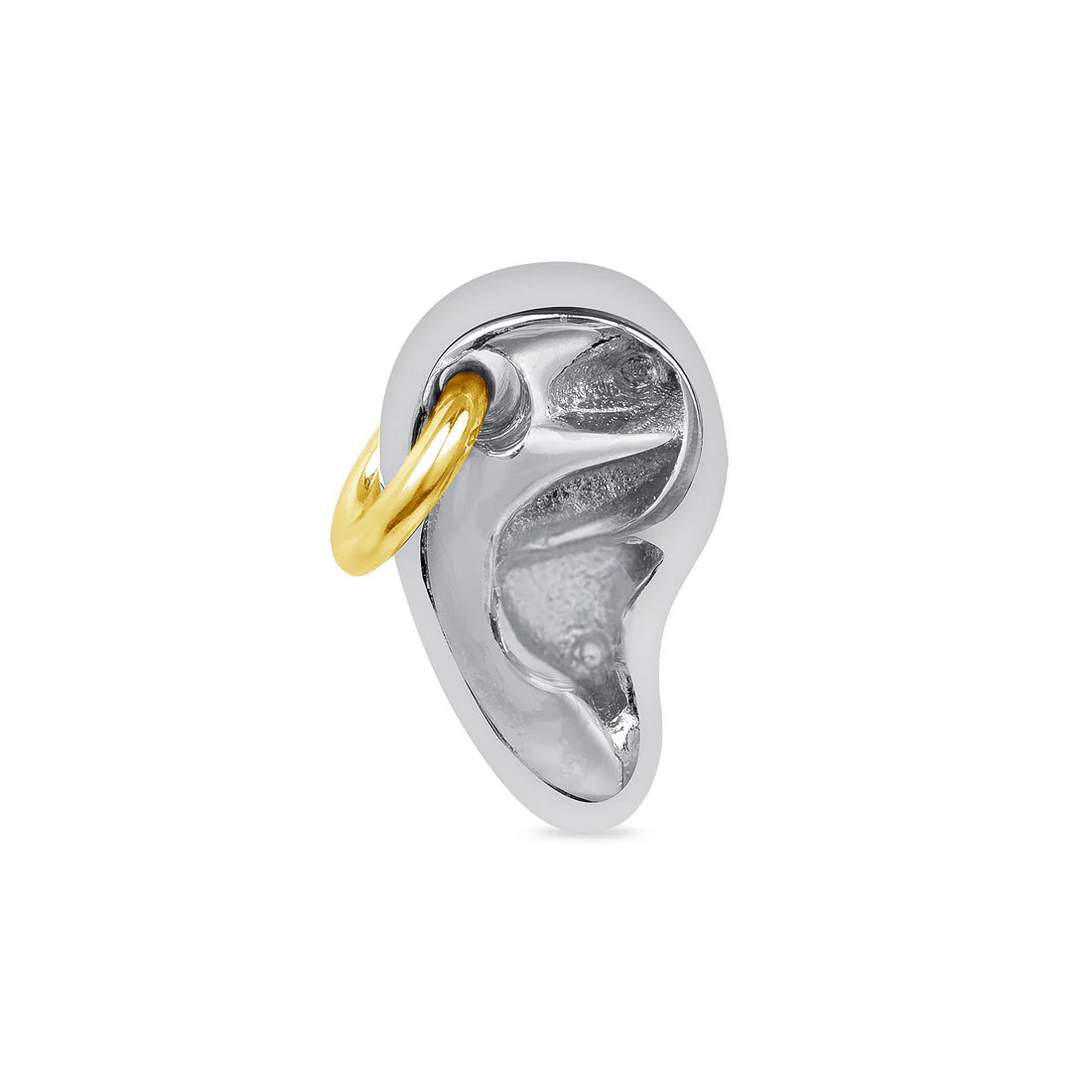 Mixed Metals Pierced Ear End