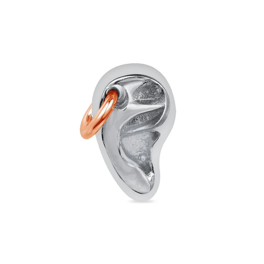 Mixed Metals Pierced Ear End