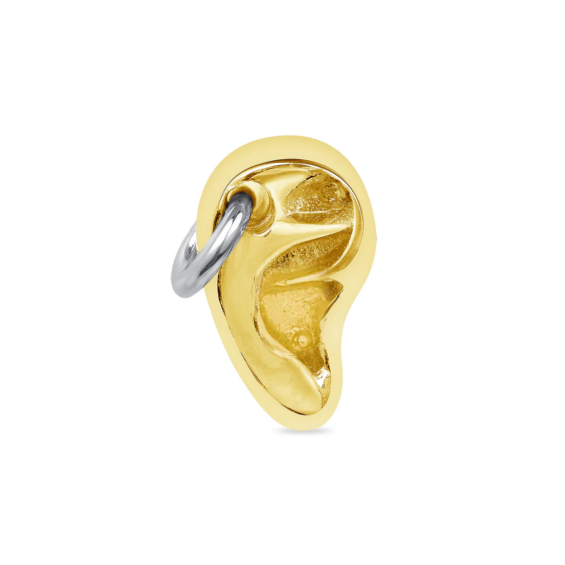 Mixed Metals Pierced Ear End