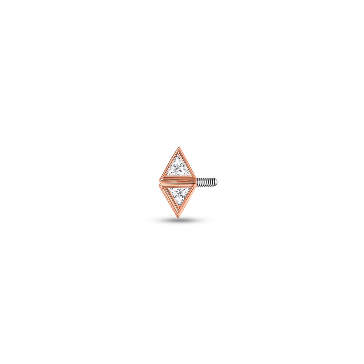 Double Triangle Bezel Side Pin