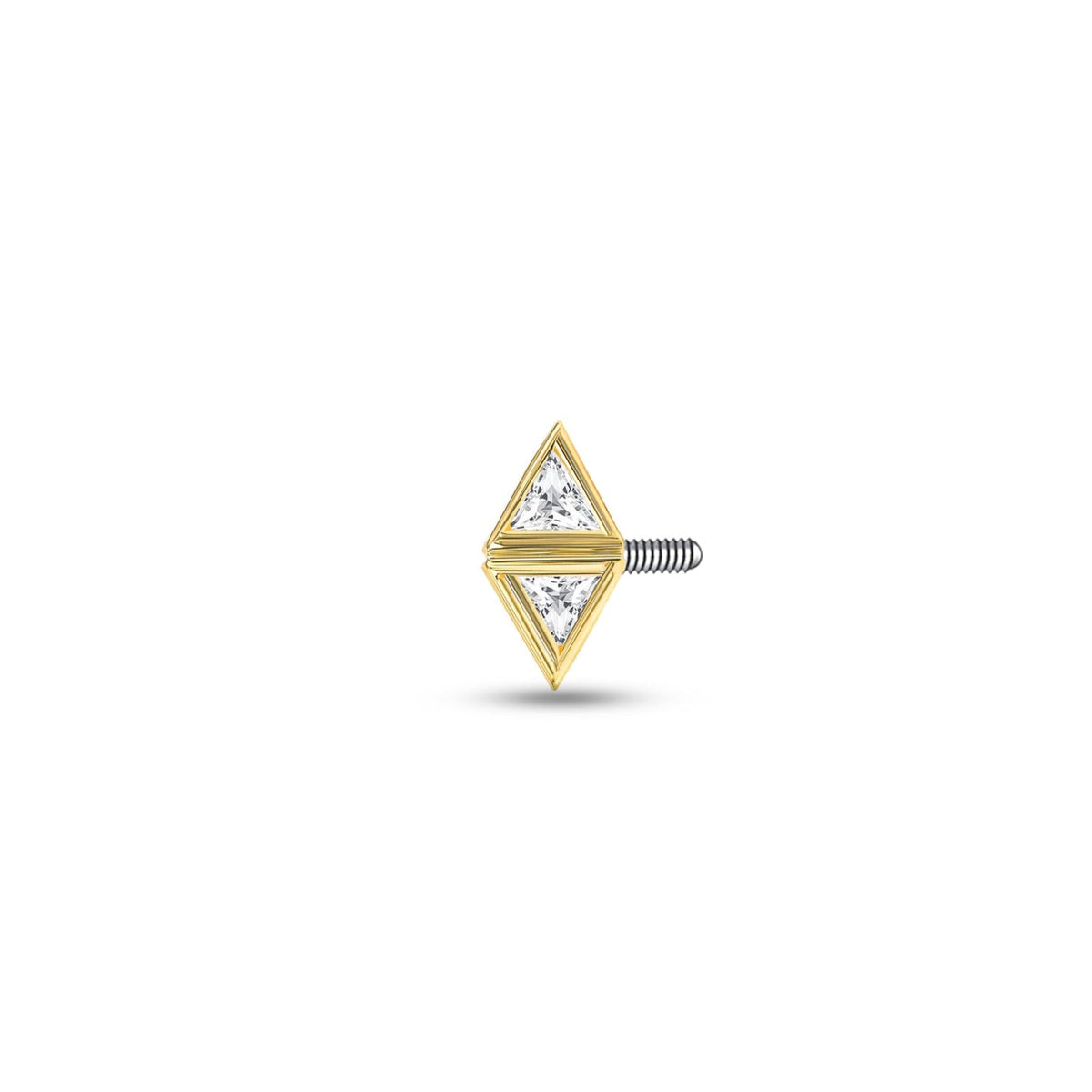 Double Triangle Bezel Side Pin