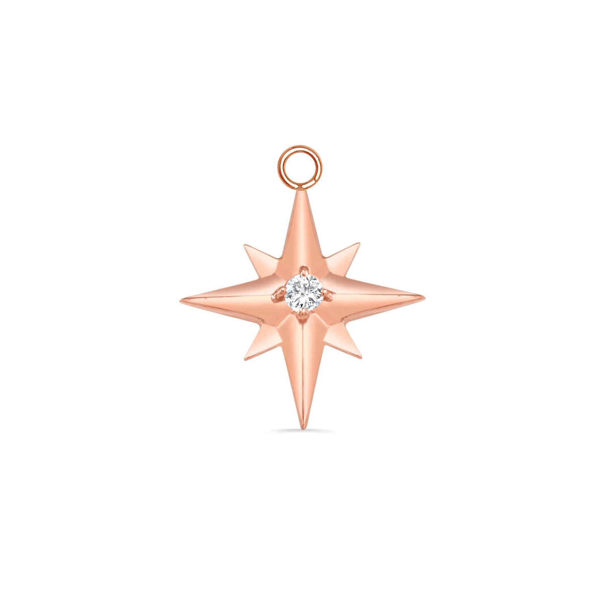 Accented Shining Star with Gem Charm