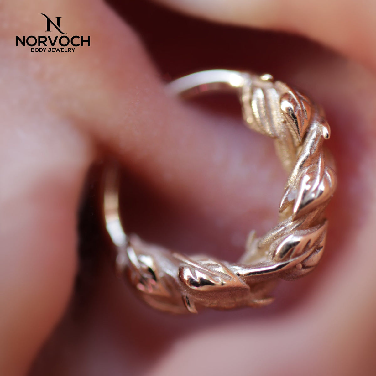 Sandblasted Thorns Seamless Ring