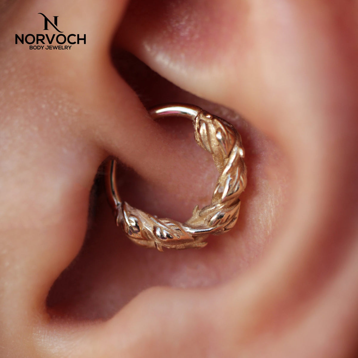 Sandblasted Thorns Seamless Ring